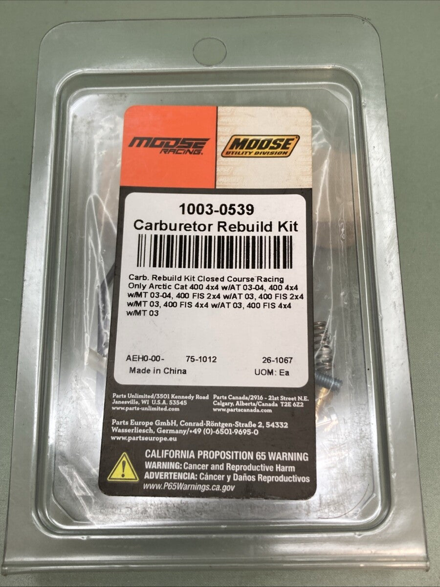 NEW GENUINE MOOSE 1003-0539 Carburetor Repair Kit - Arctic Cat