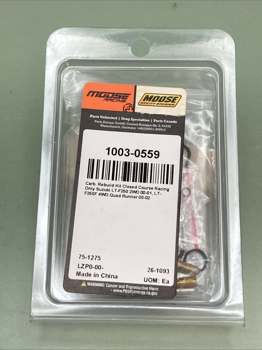 NEW GENUINE MOOSE 1003-0559 Carburetor Repair Kit - Suzuki