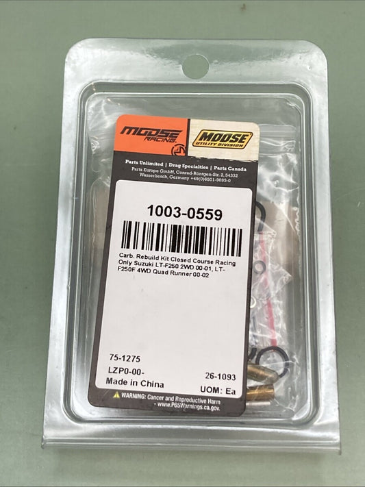 NEW GENUINE MOOSE 1003-0559 Carburetor Repair Kit - Suzuki