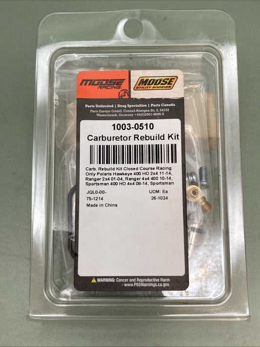 NEW GENUINE MOOSE 1003-0510 Carburetor Repair Kit - Polaris