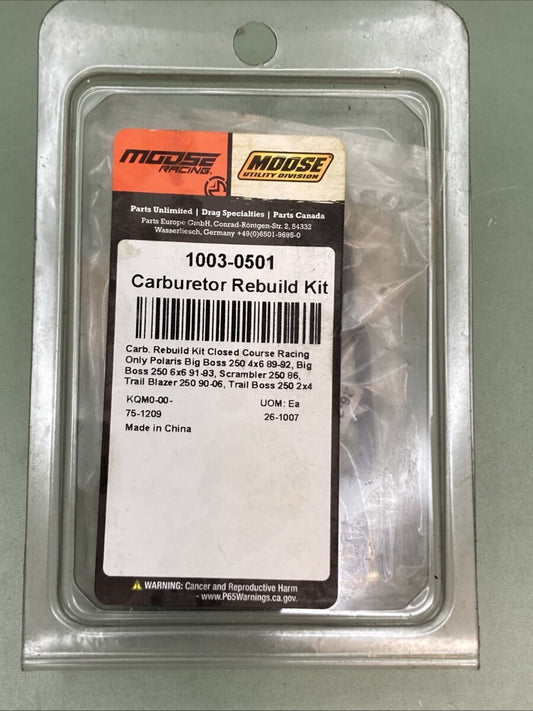 NEW GENUINE MOOSE 1003-0501 Carburetor Repair Kit - Polaris