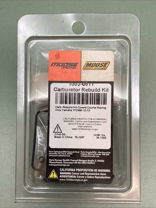NEW GENUINE MOOSE 1003-0611 Carburetor Repair Kit - Yamaha