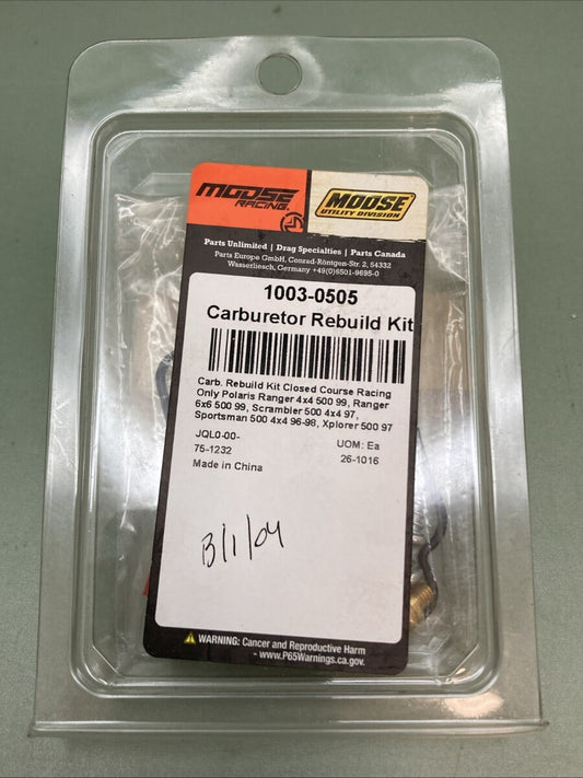NEW GENUINE MOOSE 1003-0505 Carburetor Repair Kit - Polaris