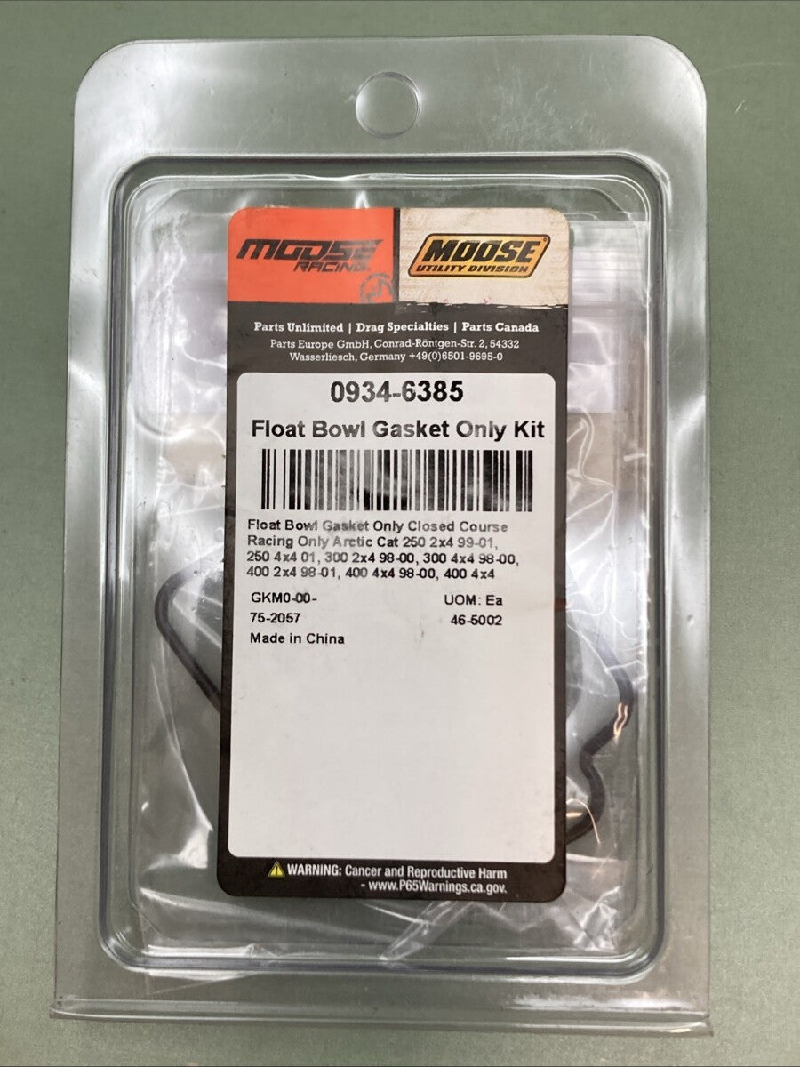 NEW GENUINE MOOSE 0934-6385 Float Bowl Gasket