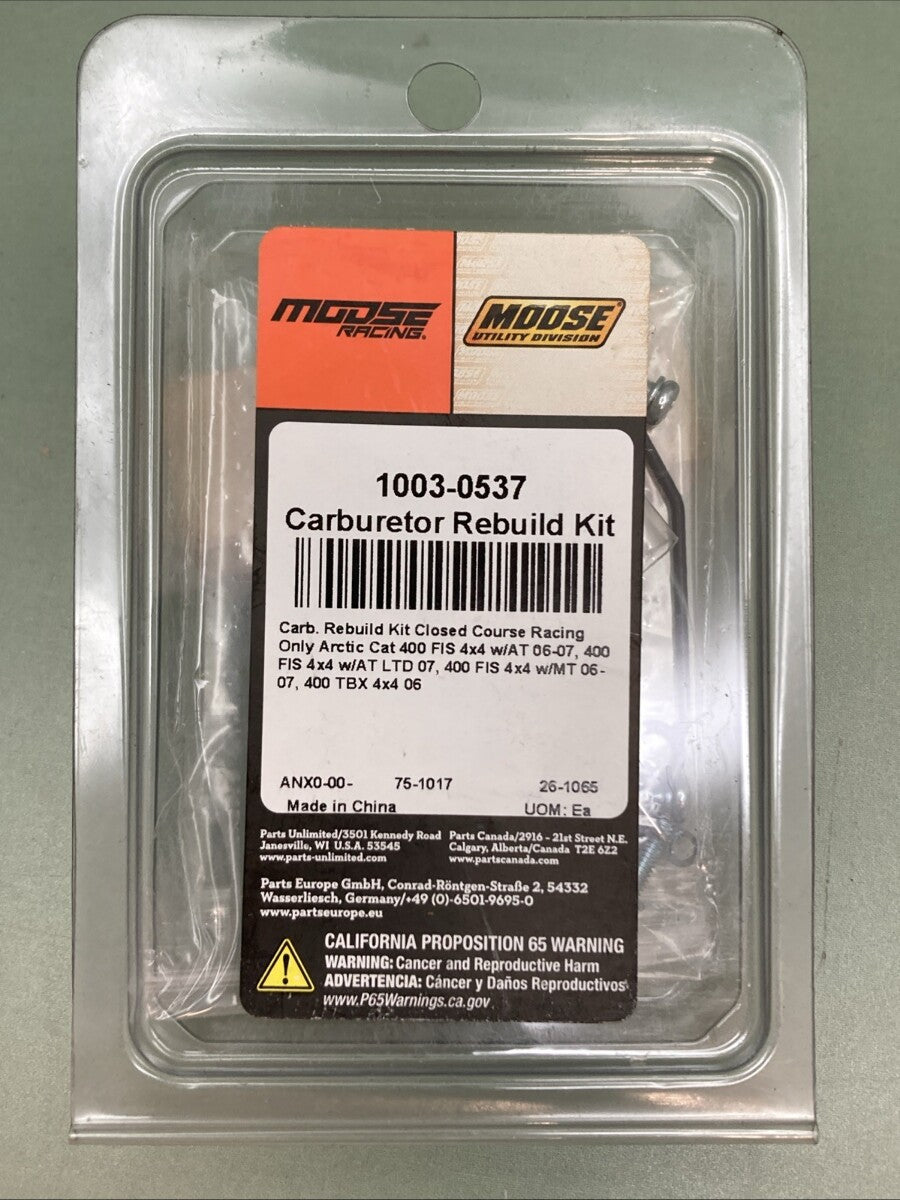 NEW GENUINE MOOSE 1003-0537 Carburetor Repair Kit - Arctic Cat