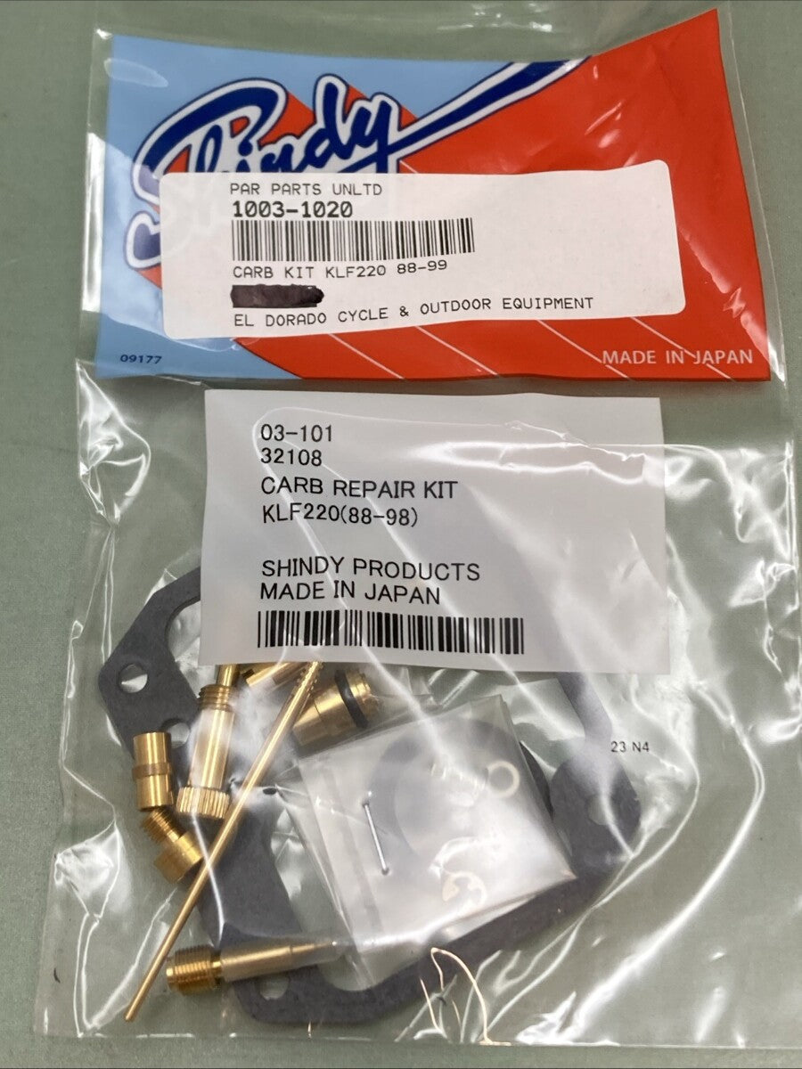 NEW GENUINE SHINDY 03-101 Carburetor Repair Kit