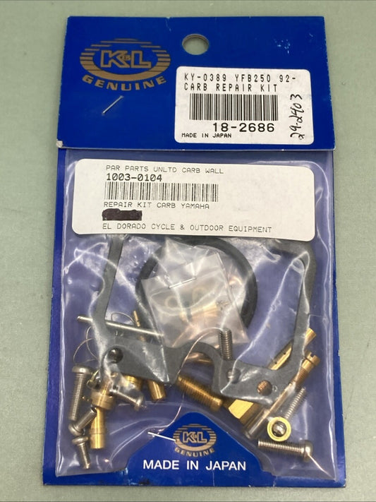 NEW GENUINE K&L 18-2686 Carburetor Repair Kit - YAMAHA