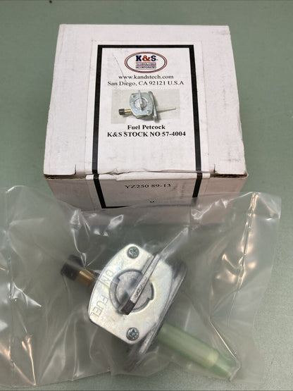 NEW GENUINE K&S 57-4004 FUEL PETCOCK