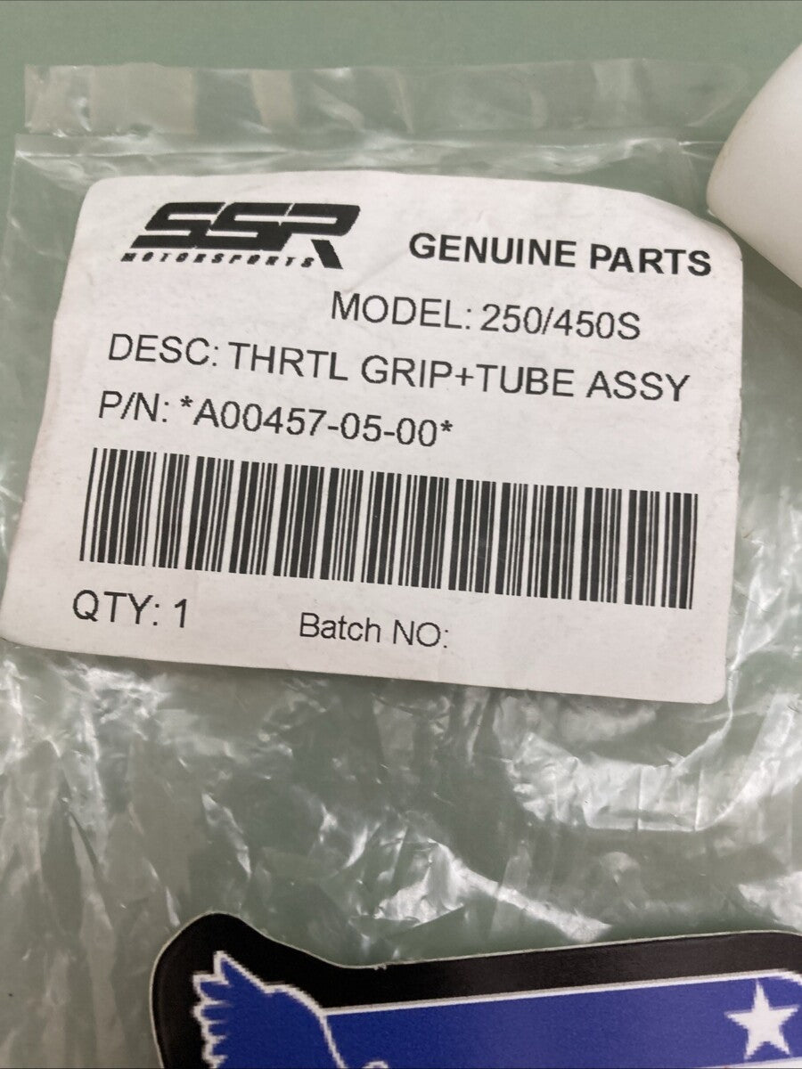 NEW GENUINE SSR A00457-05-00 THROTTLE GRIP + TUBE ASSY ASSEMBLY
