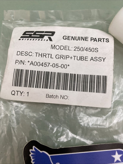 NEW GENUINE SSR A00457-05-00 THROTTLE GRIP + TUBE ASSY ASSEMBLY