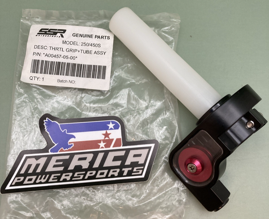 NEW GENUINE SSR A00457-05-00 THROTTLE GRIP + TUBE ASSY ASSEMBLY