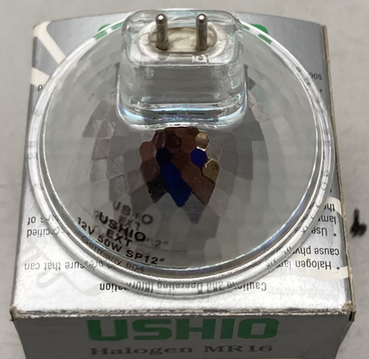 QTY 2 NEW GENUINE USHIO MR16 REFLECTOR BULB 50W