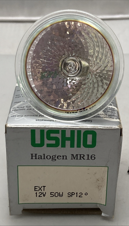 QTY 2 NEW GENUINE USHIO MR16 REFLECTOR BULB 50W