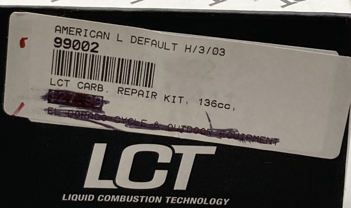 NEW GENUINE LCT LAUSON 99002 Carburetor Repair Kit