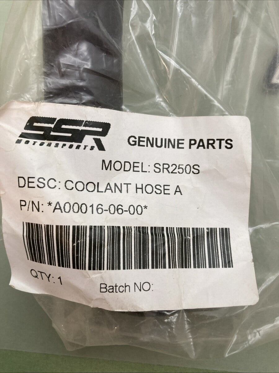 NEW GENUINE SSR A00016-06-00 SR250S COOLANT HOSE