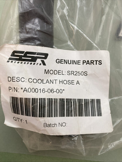 NEW GENUINE SSR A00016-06-00 SR250S COOLANT HOSE