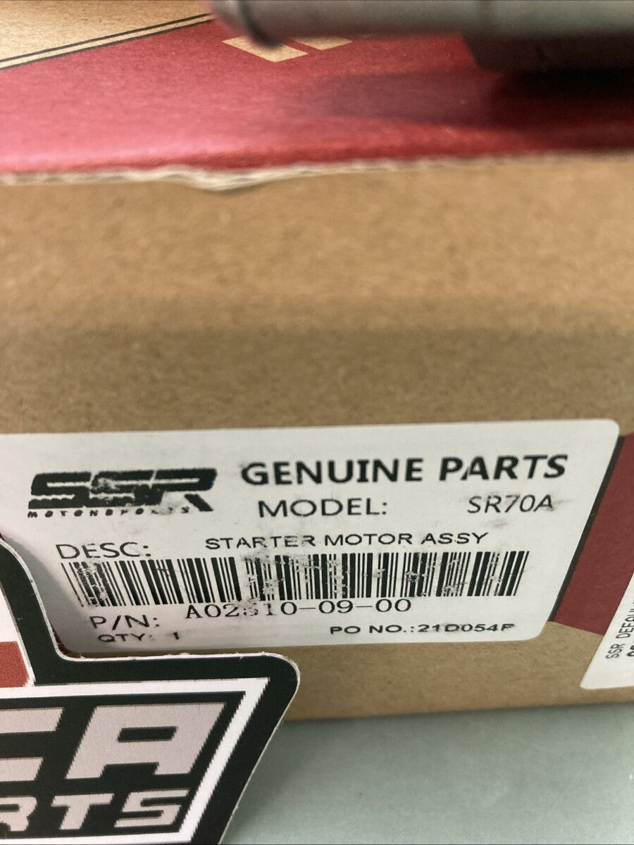 NEW GENUINE SSR A02510-09-00 STARTER MOTOR ASSY ASSEMBLY SR70A 21D054P