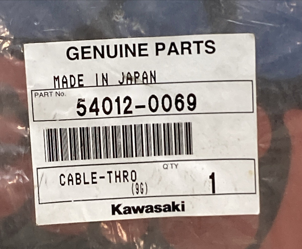New Genuine Kawasaki 54012-0069 Cable-Throttle, Opening