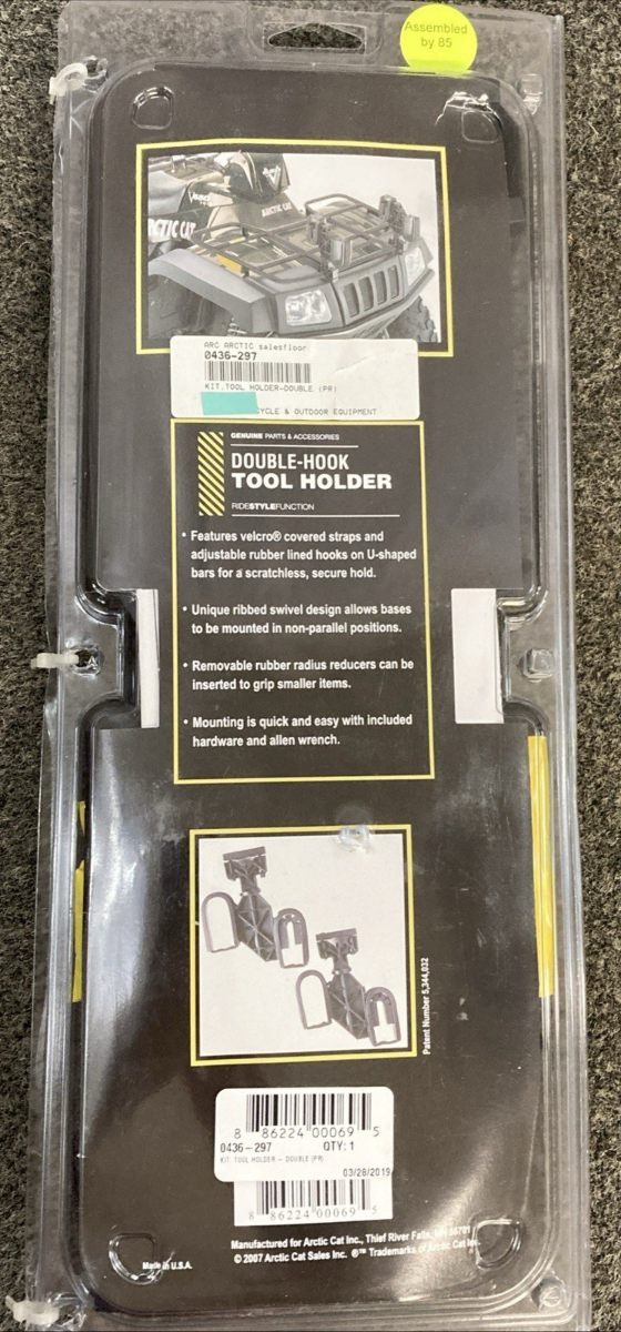 NEW GENUINE ARCTIC 0436-297 DOUBLE HOOK TOOL HOLDER