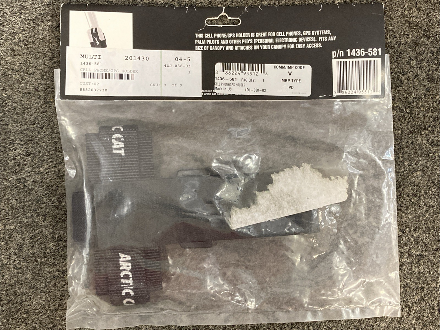 NEW GENUINE ARCTIC 1436-581 CELL PHONE/GPS HOLDER