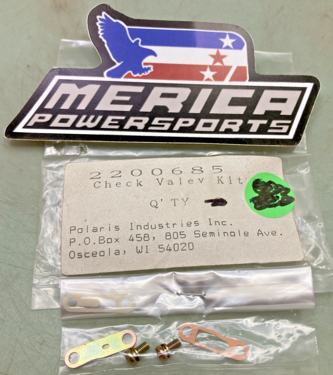 NEW GENUINE POLARIS 2200685 CHECK VALVE KIT