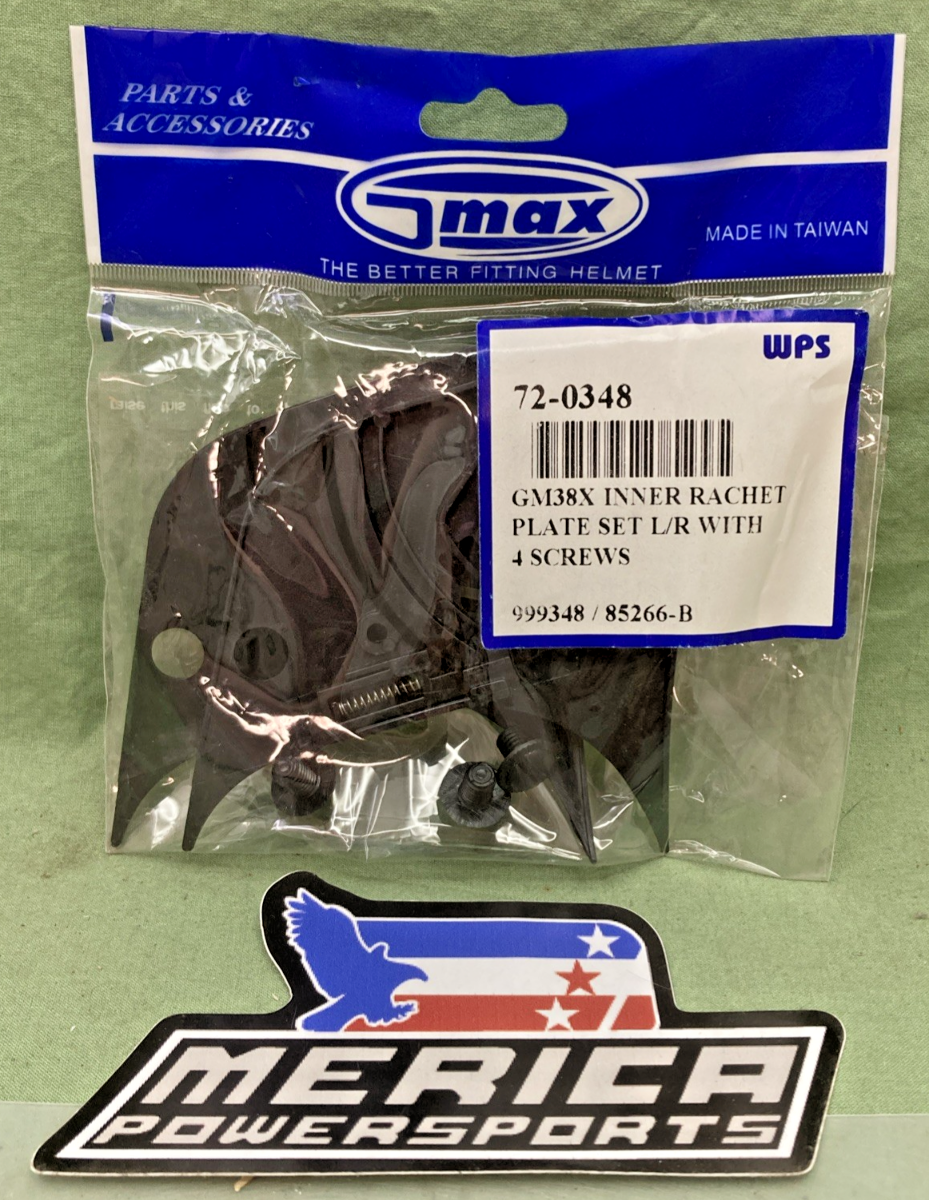 NEW GENUINE GMAX 72-0348 INNER RACHET PLATE SET WITH SCREWS