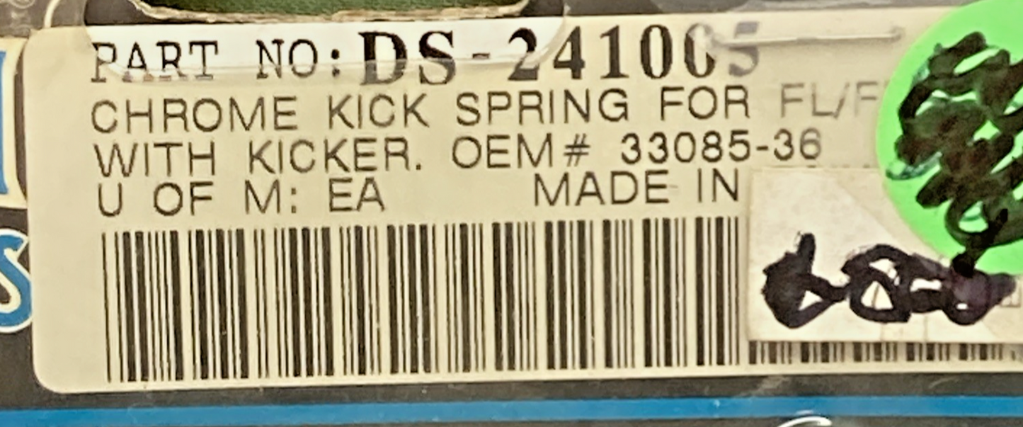 NEW GENUINE DRAG SPECIALTIES DS-241005 CHROME KICK SPRING