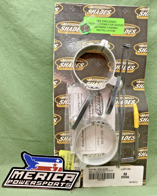 NEW GENUINE MEMPHIS SHADES 2321-0169 TURN SIGNAL RELOCATION KIT M9996