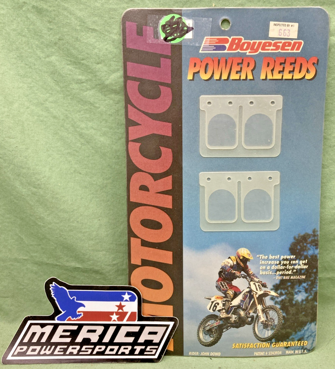 NEW GENUINE BOYESEN POWER REEDS 663 MOTORCYCLE REEDS
