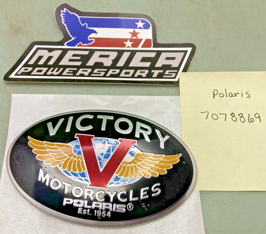 GENUINE POLARIS 7078869 BADGE-TANK, STAMP, SILVER