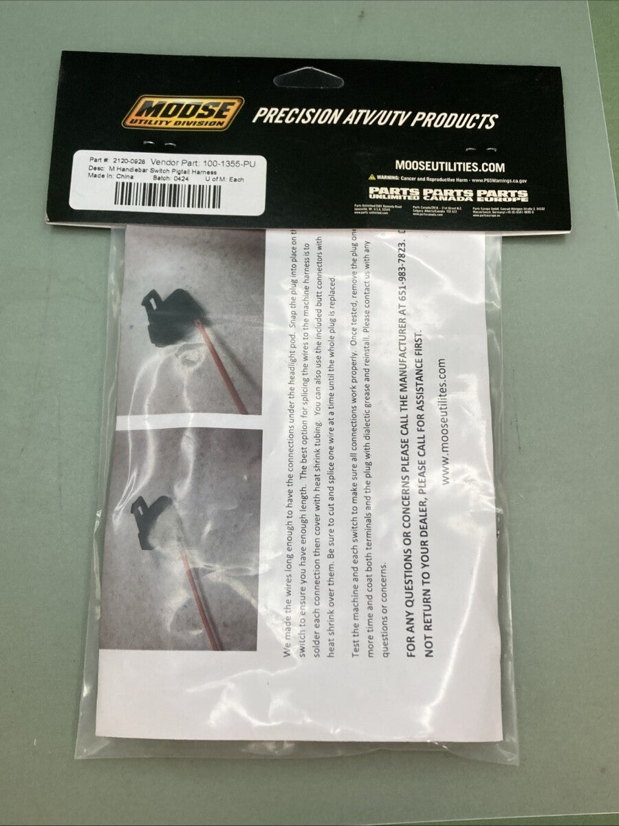 NEW GENUINE MOOSE 2120-0928 Electrical Harness - Handlebar Control