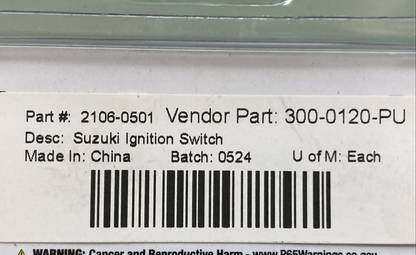 NEW GENUINE MOOSE 2106-0501 Ignition Switch