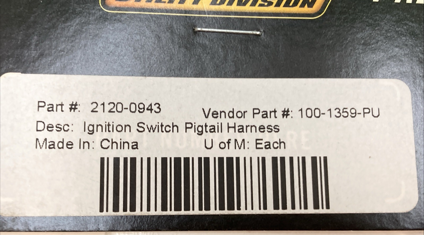 NEW GENUINE MOOSE 2120-0943 Pigtail Harness for Ignition Switch