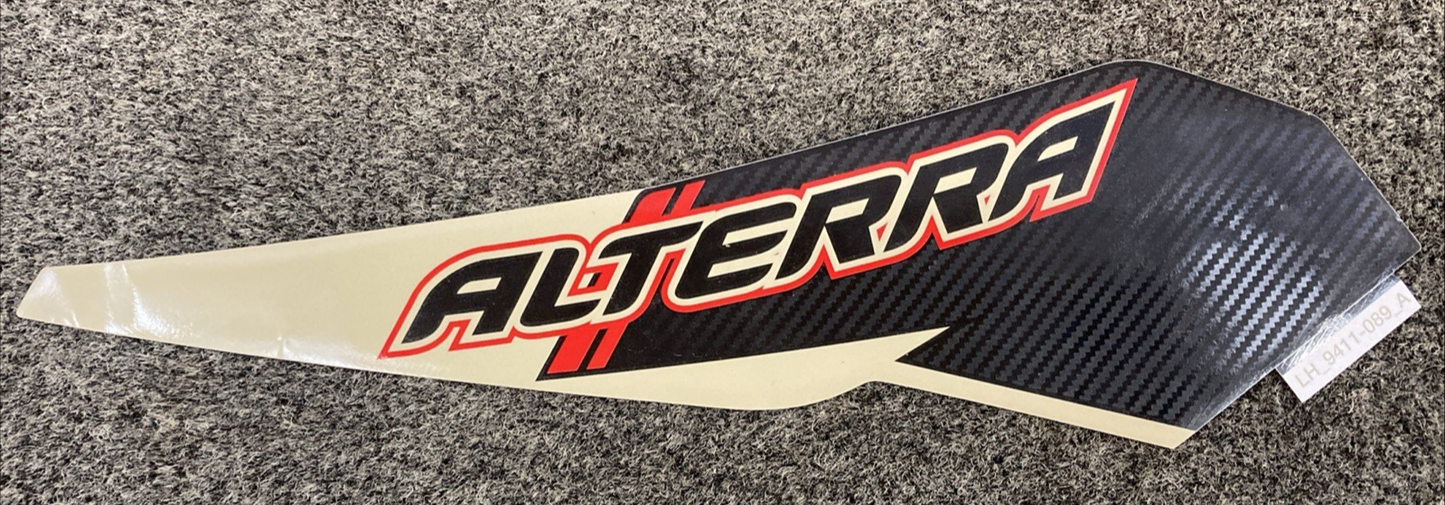 NEW REPLACES ARCTIC 9411-089 DECAL TANK - "Alterra", LEFT