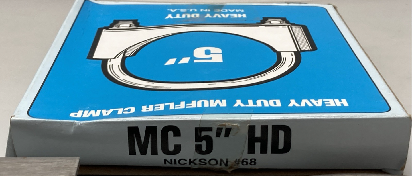 NEW GENUINE NICKSON INDUSTRIES 68 HEAVY DUTY EXHAUST CLAMP 5"