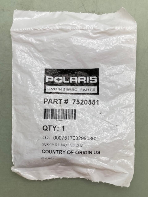 QTY 5 Polaris 7520551 SCREW New Genuine