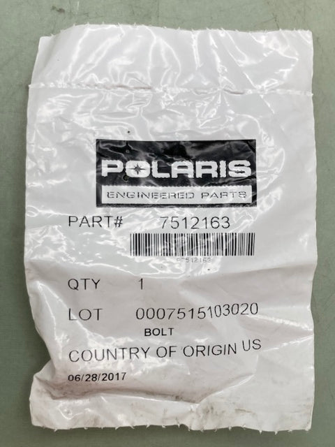 QTY 2 Polaris 7512163 BOLT New Genuine