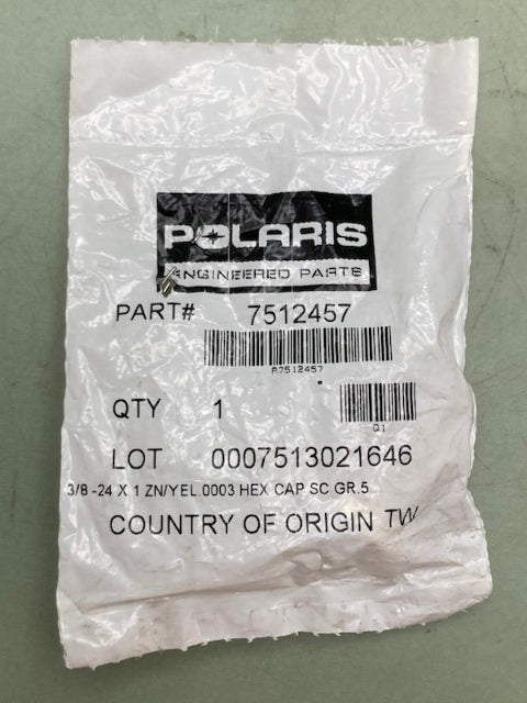 QTY 2 Polaris 7512457 BOLT New Genuine
