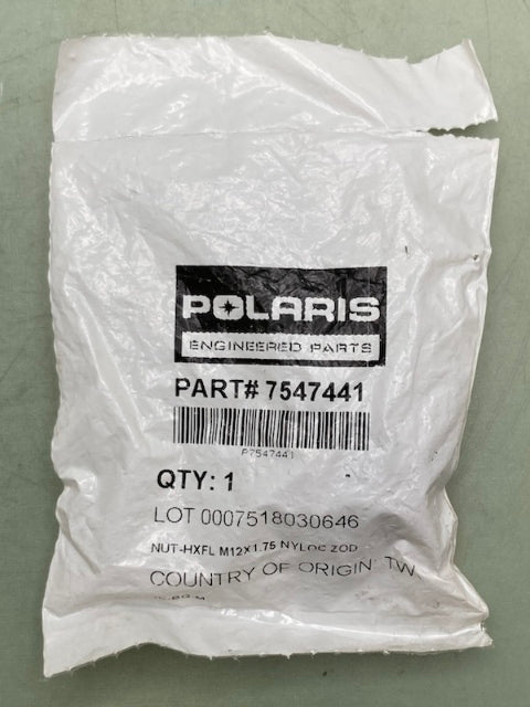 QTY 2 Polaris 7547441 HEX FLANGE NUT New Genuine