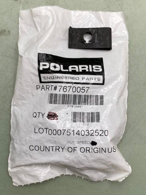 QTY 10 Polaris 7670057 SPEED NUT New Genuine