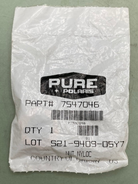 Polaris 7547046 NYLOC NUT New Genuine