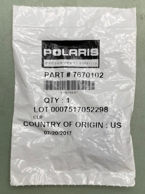QTY 4 Polaris 7670102 CLIP New Genuine