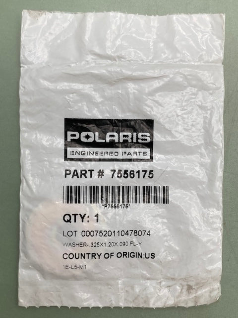 QTY 2 Polaris 7556175 WASHER New Genuine