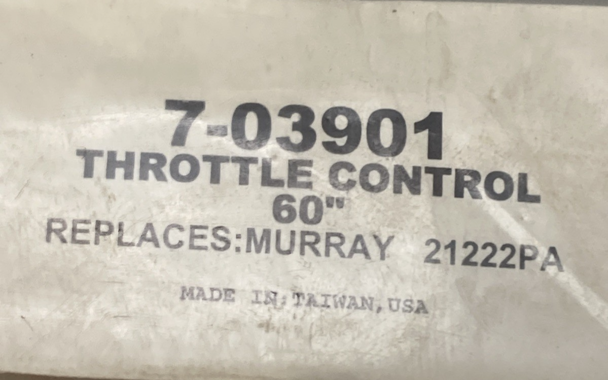 NEW GENUINE PRIME LINE 7-03901 THROTTLE CABLE