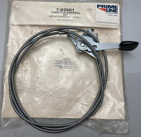 NEW GENUINE PRIME LINE 7-03901 THROTTLE CABLE