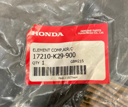 Honda 17210-K29-900 Element, Air, Cleaner New Genuine