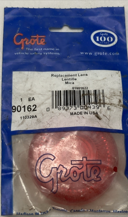 QTY 2 NEW GENUINE GROTE 90162 SIDE MARKER LIGHT LENS
