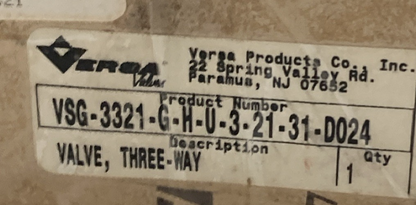 NEW GENUINE VERSA VSG-3321-G-H-U-3-21-31-D024 Pneumatic Directional Valve