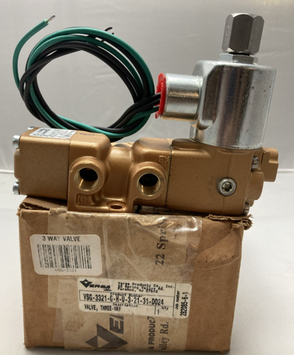 NEW GENUINE VERSA VSG-3321-G-H-U-3-21-31-D024 Pneumatic Directional Valve