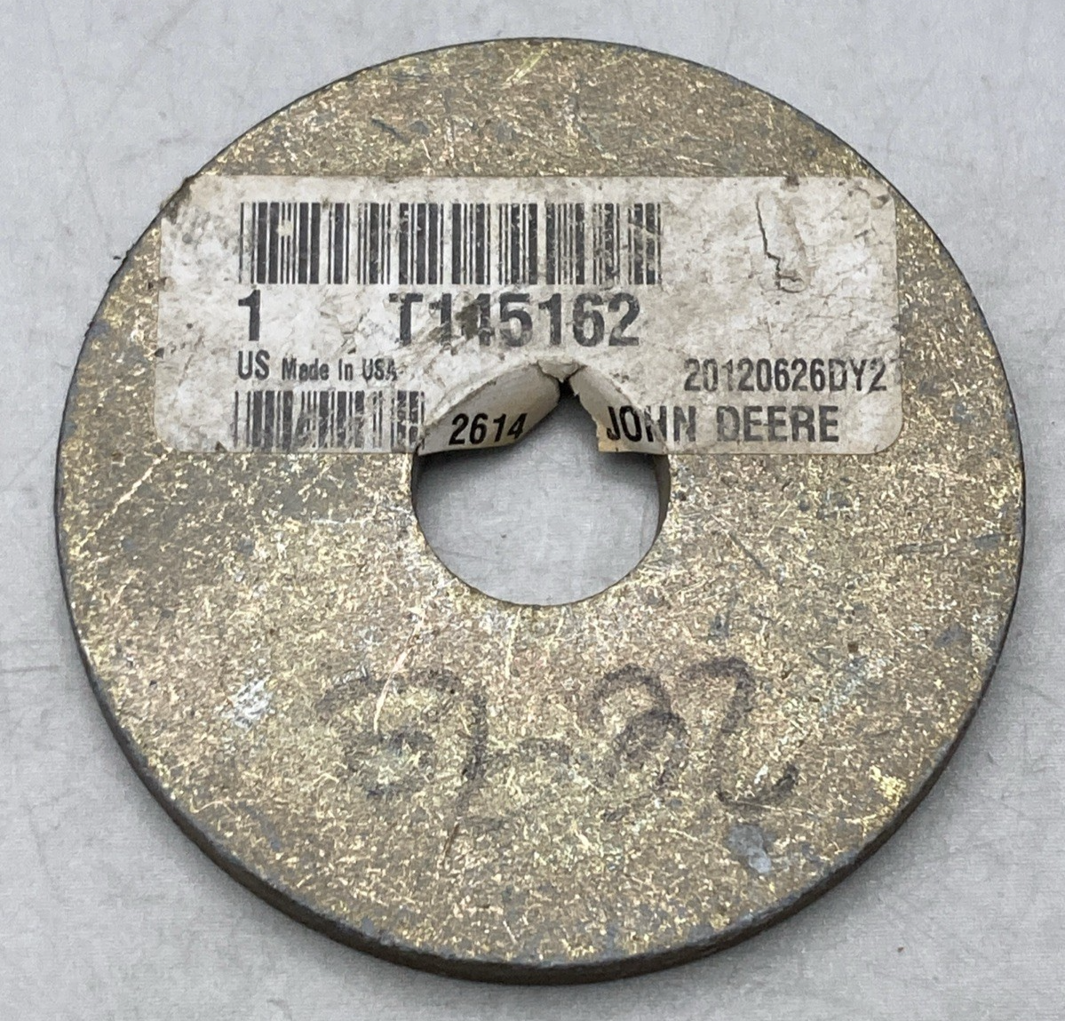 NEW GENUINE JOHN DEERE T145162 ROUND HOLE WASHER
